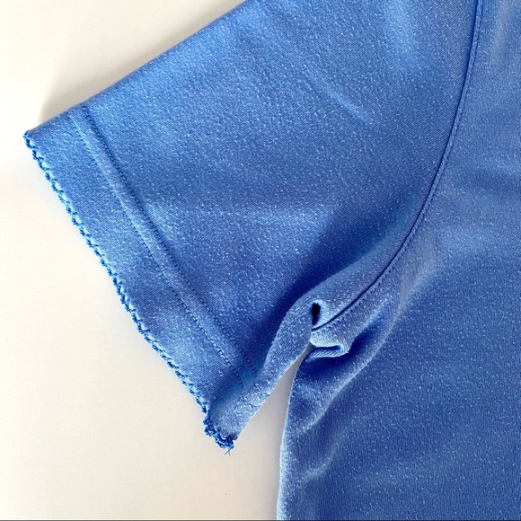 Alfred Dunner Short Sleeve T-shirt - Blue with Pineapple Appliqué - Picture 4 of 7